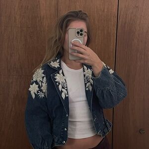 Embroidered Denim Jacket